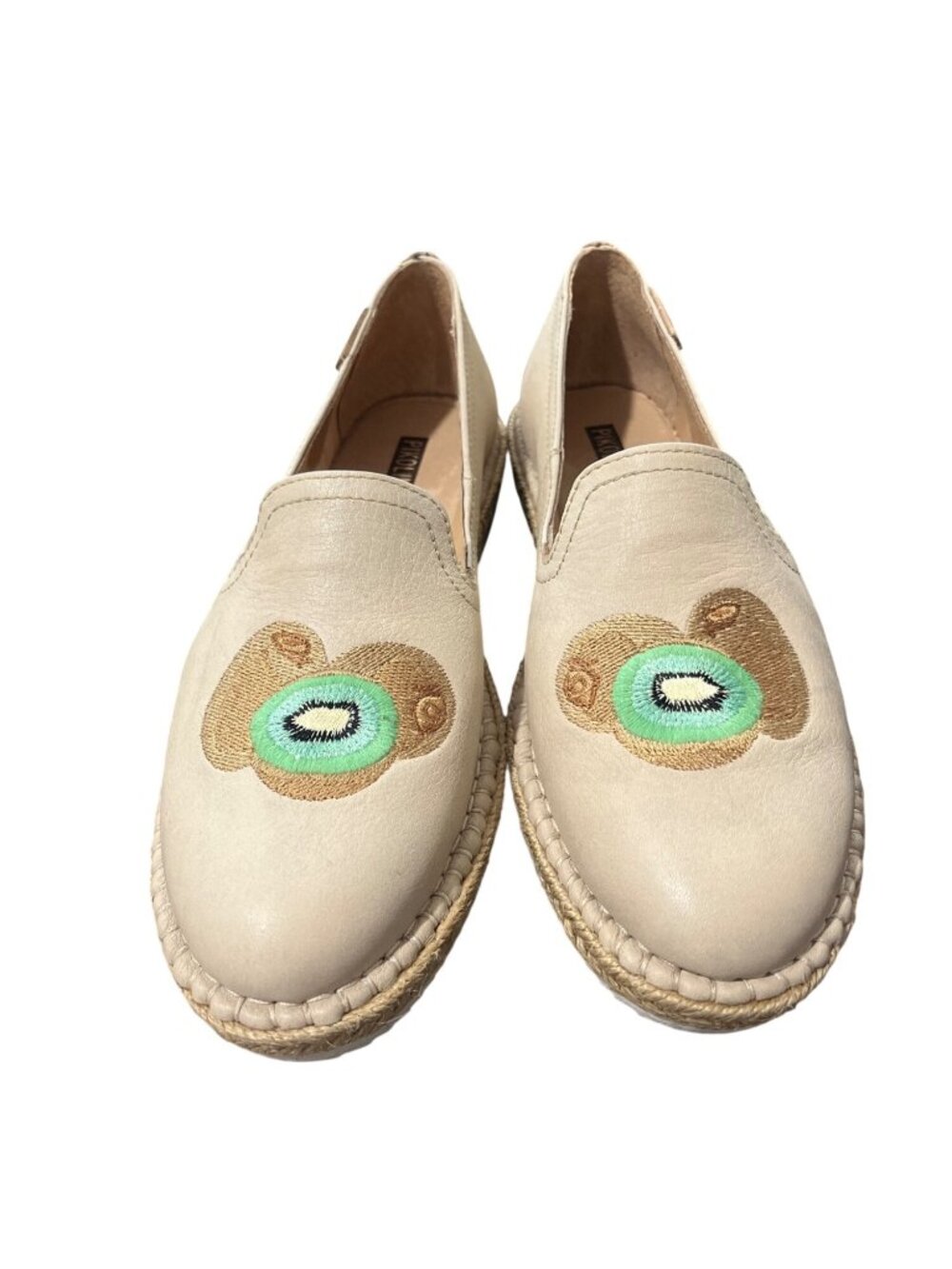 Pikolinos Womens 38 US 7.5 Espadrille Cadamunt Loafer Leather Slip-On Fruit Kiwi - Picture 2 of 10